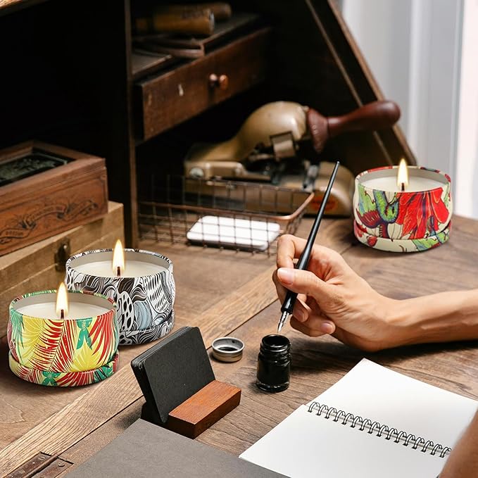 24Pack Scented Candles,Soy Wax Travel Tin Jar Candles,Aromatherapy Candles for Home 2.5 OZ Scented Candles for Mom for Christmas Candles, Birthday, Thanksgiving, Mother's Day,Valentine'sDay