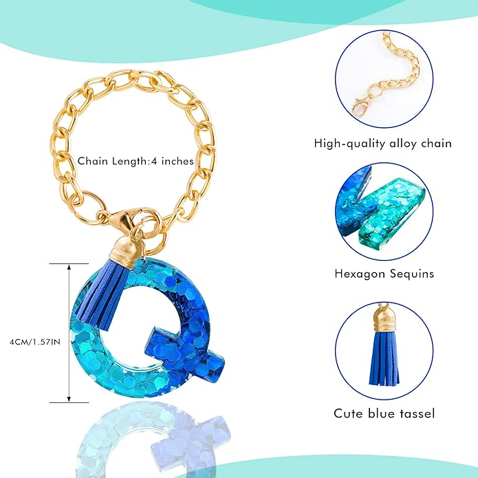 Letter Charm Accessories for Stanley Cup 1 PCS Cute Initial Keychain Handle Charm for Stanley Tumbler for Women