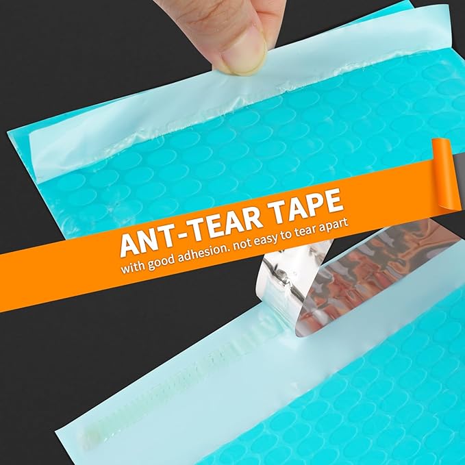 packbabol Bubble Mailers, 4x7 Inch Padded Bubble Mailers Pack of 50 Bubble Envelopes Opaque Self Seal Adhesive Waterproof Bags for Shipping and Packaging (Teal, 4x7-50)