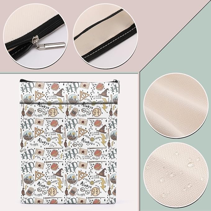 Magic Stuff Magic Book Sleeve Book Cover Book Lovers Gifts Book Club Gifts Wizard Book Protector Book Gifts for Readers Women Her Magic Movie Fans Bibliophile Bookworm Niece Graduation Birthday Gifts