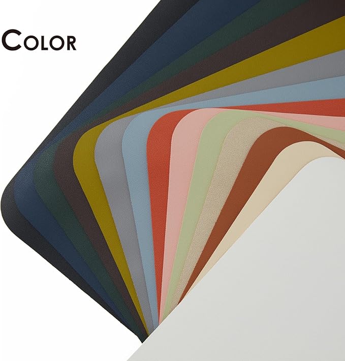 Leather Desk Mat - Non-Slip PU Desk Pad for Office and Home - Desk Organization and Accessories - Ideal for Large Mouse Pad and Desk Mats on Top of Desks (Dark Gray,27.6"x 13.8")