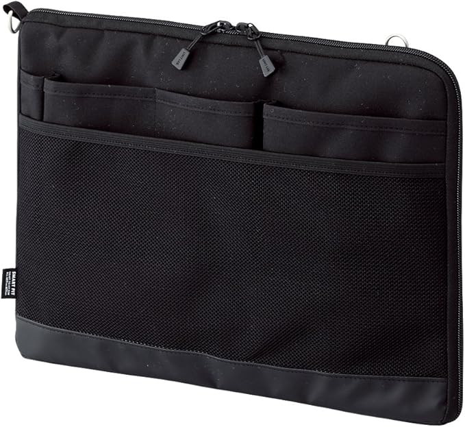 LIHIT LAB Laptop Sleeve, Water & Stain Repellent, Horizontal, 13.4" x 9.8", Black (A7681-24)