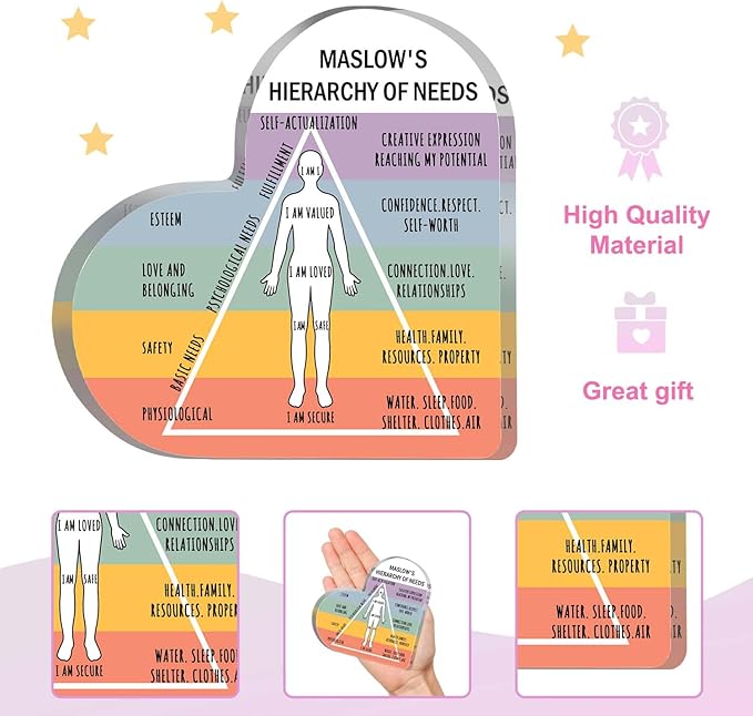 Mental Health Decor, Psychotherapy Affirmations Office Heart Acrylic Sign, School Counselor Sign, Therapy Anxiety, Mental Health Awareness Gifts for School Home Tabletop Therapy Office Decor