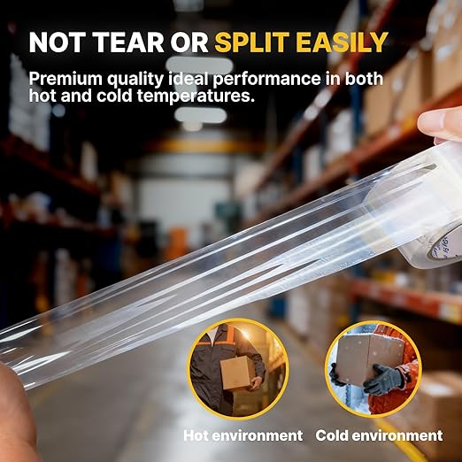 NORTHSKY Hot Melt Packing Tape, Clear, 2 mil, 2 inch x 110 Yards, Ultra Strong, Refill for Packaging and Shipping