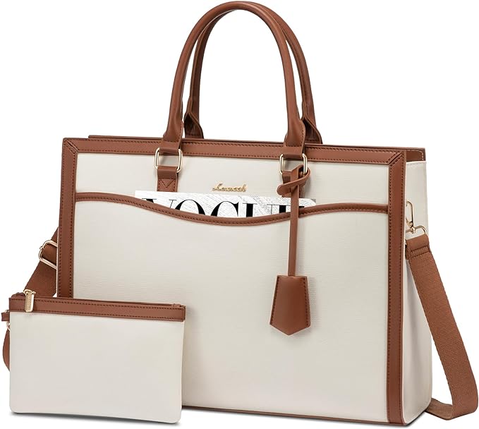 LOVEVOOK Laptop Tote Bag for Women, Office Work Bag Briefcase fit for 15.6 inch Laptop, Large Capacity Teacher Bag Handbag