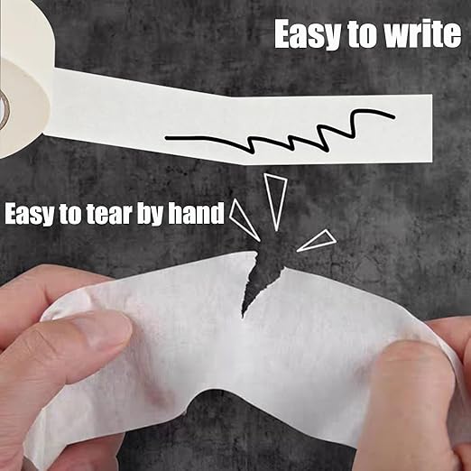 Masking Tape 2 Inch, 10 Pack White Masking Tape Bulk for General Purpose Use, 2 Inches X 55 Yards X 10 Rolls (550 Total Yards)