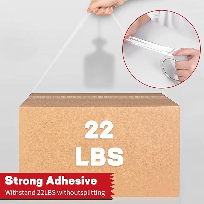 CenYouful Clear Heavy Duty Packing Tape with Dispenser, 2 Rolls Strong & Durable Shipping Tape, 1.88 Inches x 55 Yards Packaging Tape, for Packing Boxes, Moving Supplies, Shipping and Mailing