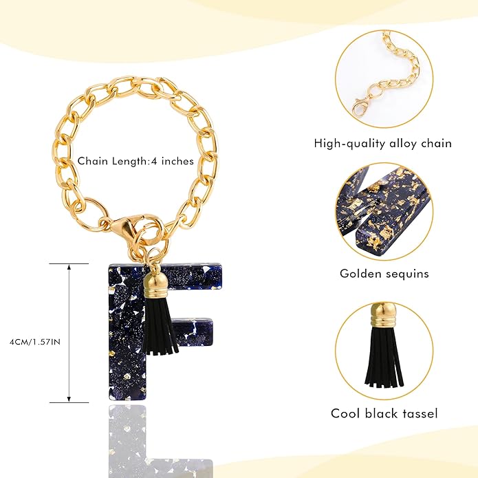 Letter Charm Accessories for Stanley Cup 1 PCS Cute Initial Keychain Handle Charm for Stanley Tumbler for Women