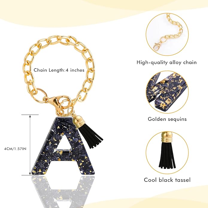 Letter Charm Accessories for Stanley Cup 1 PCS Cute Initial Keychain Handle Charm for Stanley Tumbler for Women