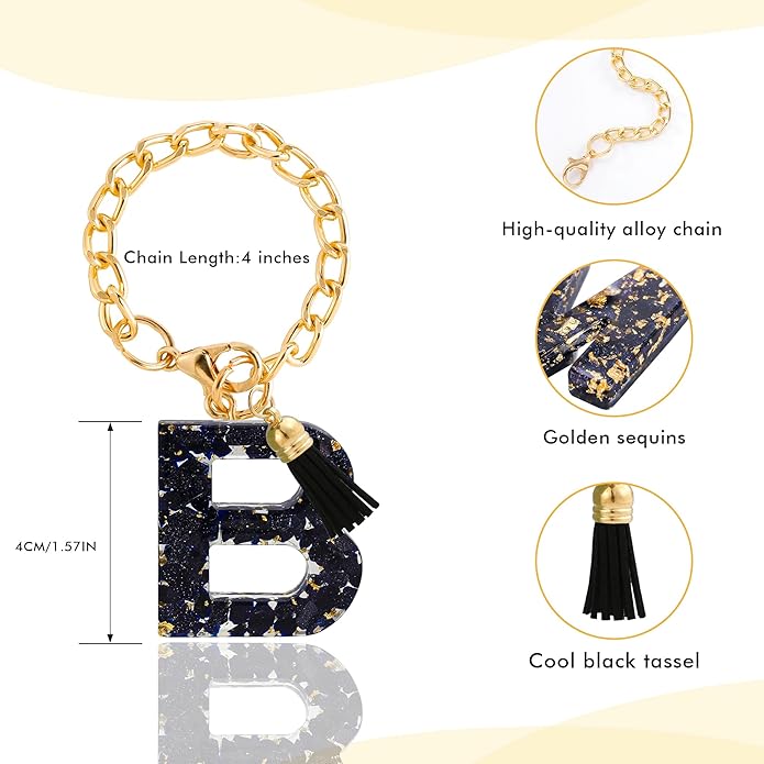 Letter Charm Accessories for Stanley Cup 1 PCS Cute Initial Keychain Handle Charm for Stanley Tumbler for Women