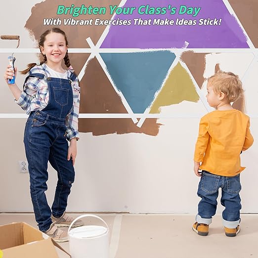 4 Rolls White Painters Tape Bulk 4 inch x 60 Yards, Total 240 Yd, Painters Masking Tape No Residue Wall Painting Tape Artist Tape Trim Edge Finishing Tape for Wall Painting Decoration DIY Supplies