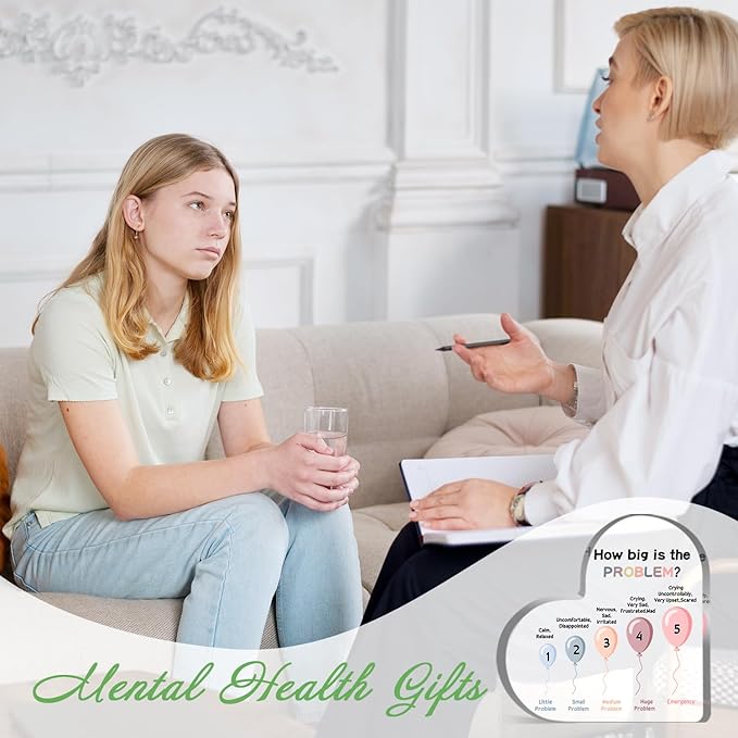 Mental Health Decor, Psychotherapy Affirmations Heart Acrylic Sign, Therapy Anxiety Decor Sign, School Counselor Sign, Mental Health Gifts for Social Worker Classroom School Counseling Therapist