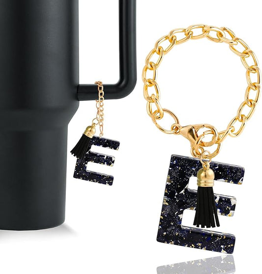 Letter Charm Accessories for Stanley Cup 1 PCS Cute Initial Keychain Handle Charm for Stanley Tumbler for Women