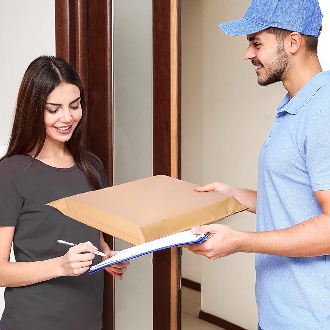 Metronic Poly Mailers 12x15.5 100 Pack, Medium Size Shipping Bags for Clothing, Strong Self-Seal Mailers Poly Bags Shipping Envelopes, Thick Mailing Bags Package Bags for Small Business, Champagne