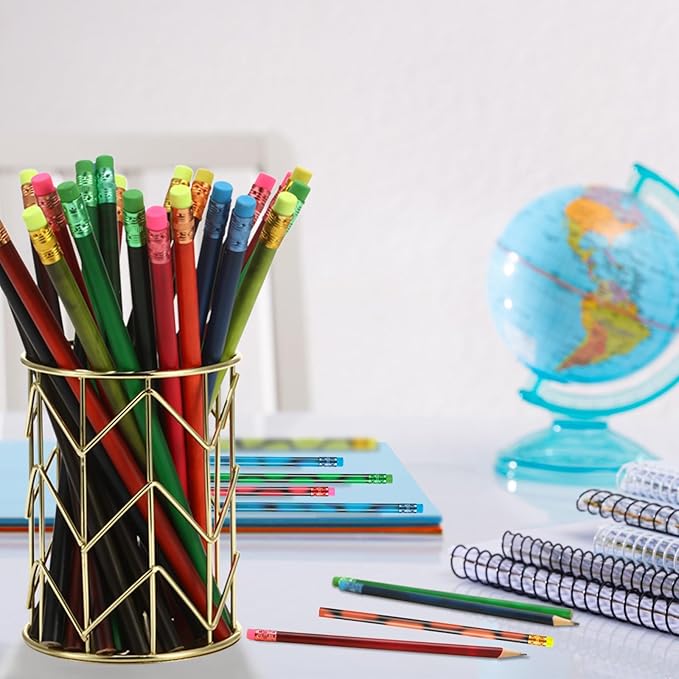 Outus 15 Pieces Color Changing Mood Pencil Bulk with Eraser 2B Wooden Heat Activated Fun Pencils Assorted Colors Thermochromic Pens Gifts for Prizes Birthday Gift Party Favors