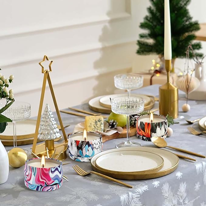 24Pack Scented Candles,Soy Wax Travel Tin Jar Candles,Aromatherapy Candles for Home 2.5 OZ Scented Candles for Mom for Christmas Candles, Birthday, Thanksgiving, Mother's Day,Valentine'sDay