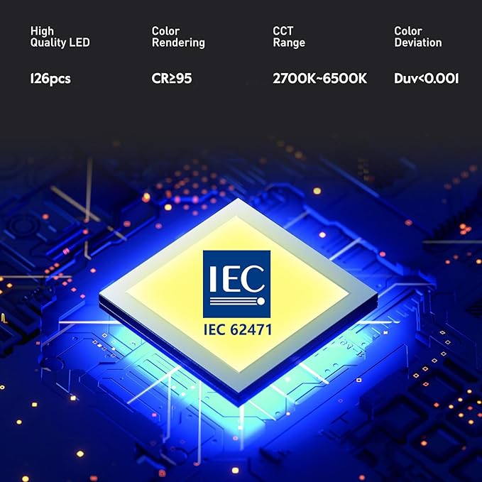 Premium LED Desk Lamp for Home Office – Eye-Caring Double Side Light with Knob Remote, Stepless Dimming & Color, Memory, Metal Table Lamp for Zoom, Studying, Video Conference, Flicker-Free, Glare-Free