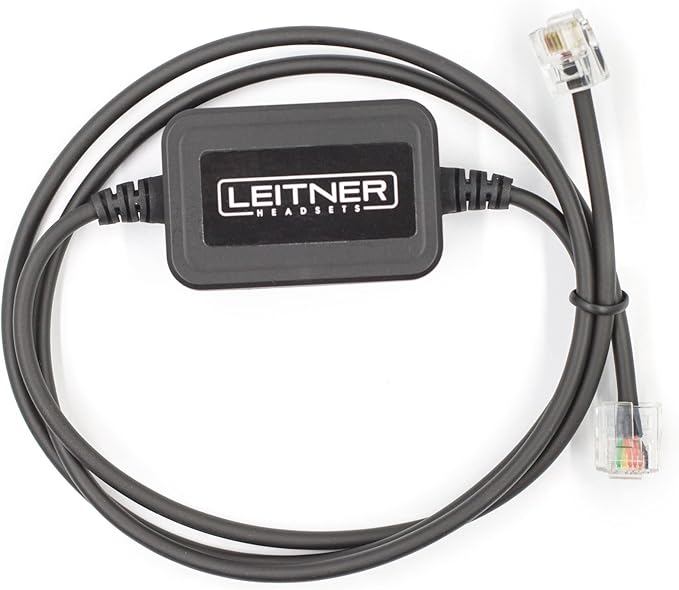 Leitner Electronic Hookswitch for Cisco Phones – Compatible with All Leitner Wireless Office Headsets