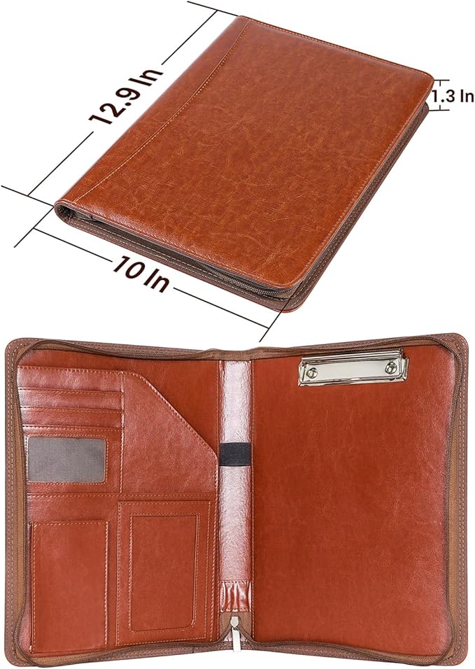 Personalized Business Portfolio for Office, Men Leather Portfolio, Leather Padfolio for Coworkers, Customized Employees Portfolio, Staffs Portfolio Colleague, Christmas Employees Portfolio Staffs