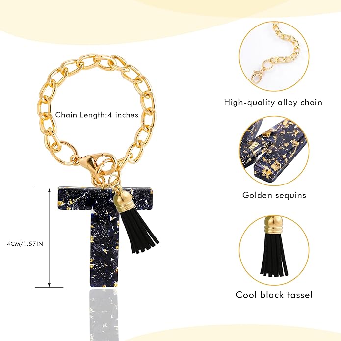 Letter Charm Accessories for Stanley Cup 1 PCS Cute Initial Keychain Handle Charm for Stanley Tumbler for Women