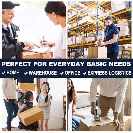 PANDRI Packing Tape, 18 Rolls Heavy Duty Clear Packaging Tape for Shipping Packaging Moving Sealing, 2 inches Wide, 65 Yards Per Roll, Total 1170 Yards