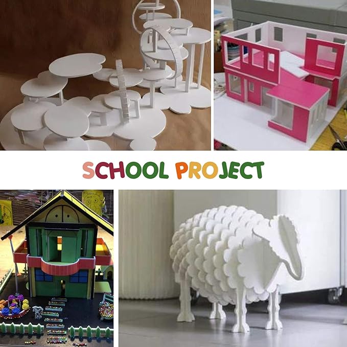 Mat Board Center, Pack of 10 Acid-Free Foam Boards, 18x24 inch Black Foam Boards, 3/16" Thick