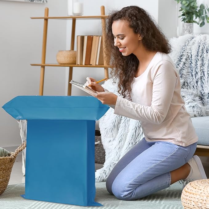 Metronic Large Poly Mailers 19x24 100Pcs, Strong Adhensive Shipping Bags for Clothing, Waterproof Mailers Bags for Small Business, Shipping Envelopes, Tear-resistant Packing Bags in Dark Blue