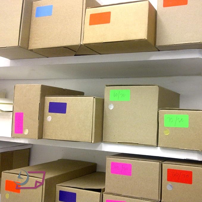 NextDayLabels - 8-1/2 x 11" Neon Color High Light Fluorescent Labels for Laser & Inkjet Printer (Blue Fluorescent, 4 x 2" - 10 Per Page | 1000 Labels)