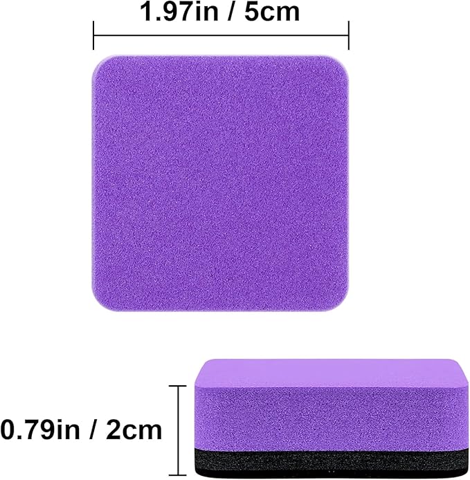 Magnetic Whiteboard Eraser,12 Pcs Mini Dry Erase Erasers,Whiteboard Eraser for Classroom, Home, and Office