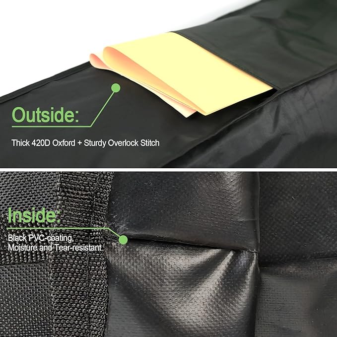 Newbob Wrapping Paper Organizer Storage, 31" Christmas Wrapping Paper Holder for 9 Standard Rolls, Waterproof Gift Wrap Storage Bag with Side Pocket & Handles