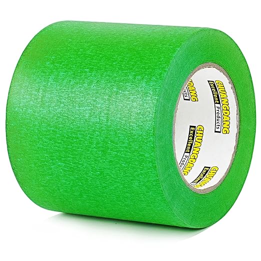 1 Roll,Green Painters Tape,4inches x 60yards,3D Printing Tape for Laser Cutting,Labeling,3D Printing Bed,Decoration,wide Masking Tape for Painting,Protect the wall,No Residue,Removes Easily