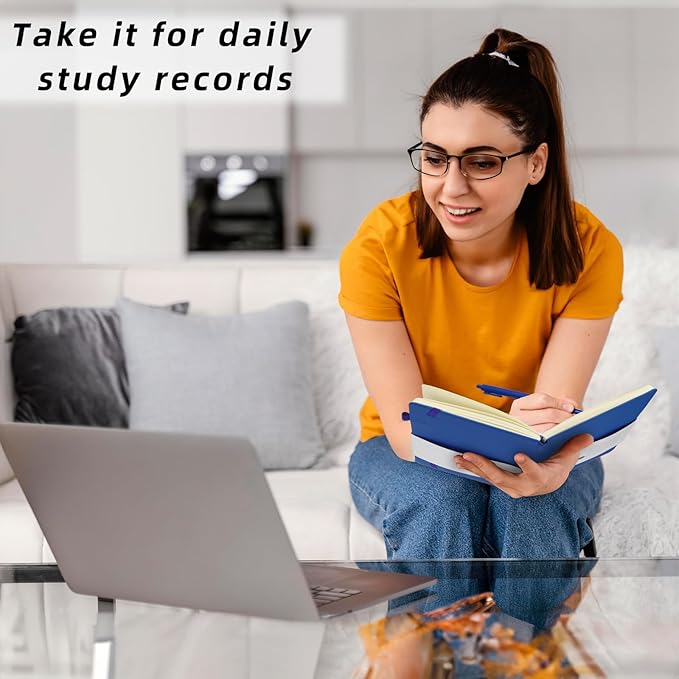 Coopay 24 Pack A5 Journal Notebook with 24 Pens Bulk Classic Ruled Hardcover Leather Journal Set with Pen Holder for Men Women Writing, Office, Home, School, College, Business, 8.3” x 5.5” (6 Colors)