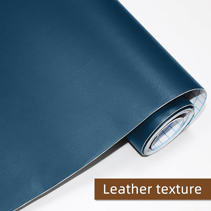 Leather Repair Patch for Couches Self-Adhesive Leather Repair Tape kit for Furniture Sofa Vinyl Car Seats Couch Chairs Shoes Down Jackets (Blue, 3.9X79 inch)
