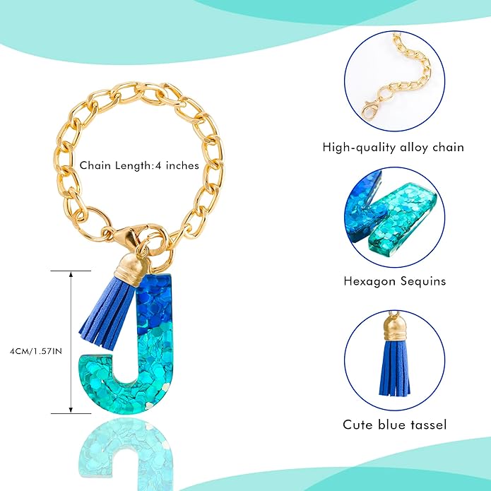 Letter Charm Accessories for Stanley Cup 1 PCS Cute Initial Keychain Handle Charm for Stanley Tumbler for Women