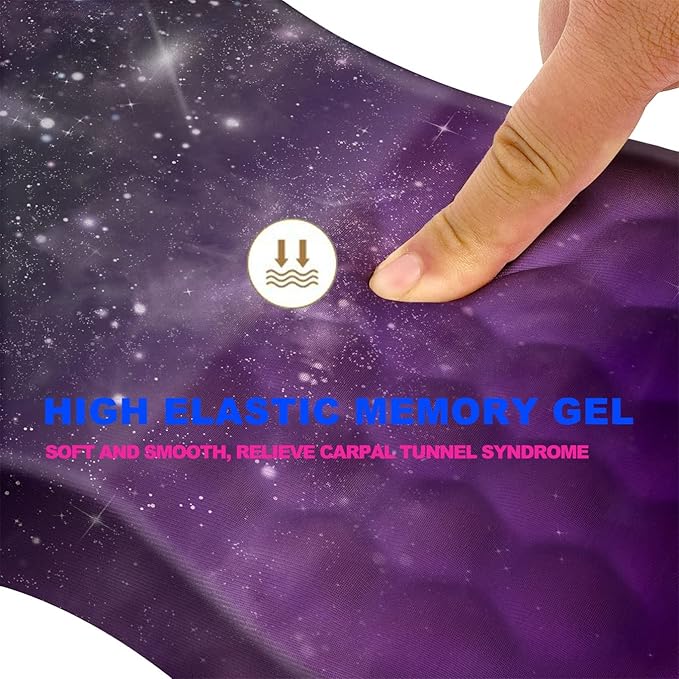 Mouse Pad Wrist Support, Ergonomic Mouse Pad with Massage Dot, Comfortable Computer Mouse Pad for Laptop, Wrist Rest Pain Relief Mousepad with Non-Slip PU Base for Office & Home, 12 x 8 in