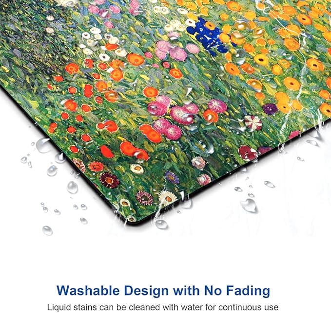 Mouse Pad, Premium-Textured Mouse Mat, Non-Slip Rubber Base Mousepad for Laptop, Computer & PC,9.5×7.9 in, Art Flower