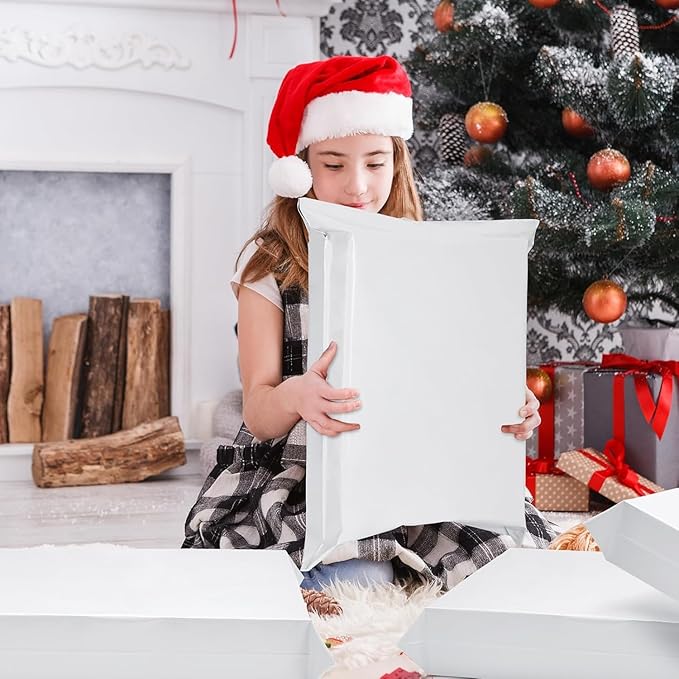 METRONIC Large Poly Mailers 24x24" 600PC White, Strong Adhensive Shipping Bags for Clothing, Waterproof Packaging Bags, Bulk Shipping Envelopes for Small Business, Mailers Poly Bags Mailing Envelope