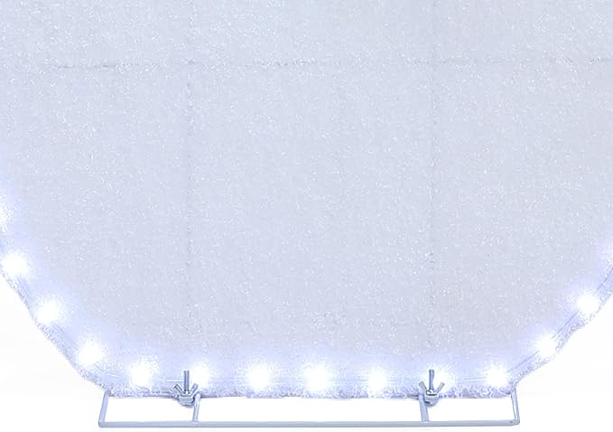 LuxenHome 5FT Lighted Snowman Outdoor Christmas Decorations, 2D Light Up Snowman Christmas Decor with 70 LED Light & Snowflake Arch, Xmas Decorations Outdoor, Indoor for Porch, Lawn Holiday Display