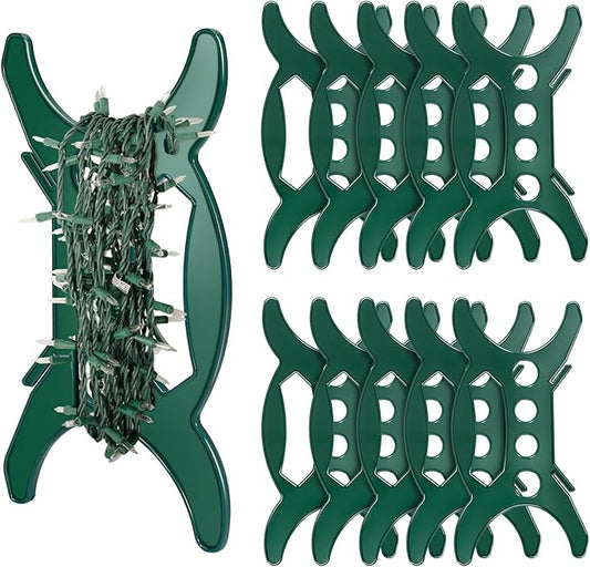 YUNVI 6 Pcs All Purpose Light Storage Holder, Christmas Light Wrap Storage Organizer, Holiday Light Storage Reels for Tree Lights,Extension Cord,Wire Hose Storage