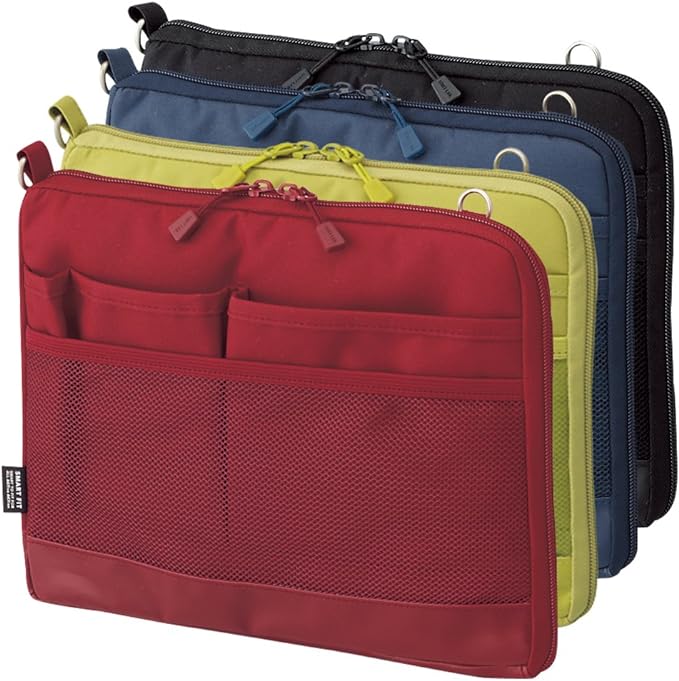 LIHITLAB Laptop Sleeve, Water & Stain Repellent, Horizontal, 13.4" x 9.8", Red (A7681-3)