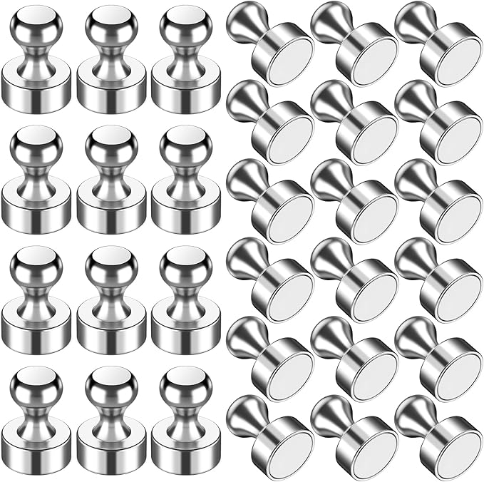 VNDUEEY 30Pcs Fridge Magnets, Whiteboard Magnets Refrigerator Magnets, Small Strong Magnets for Whiteboard, Office, Classroom, Kitchen