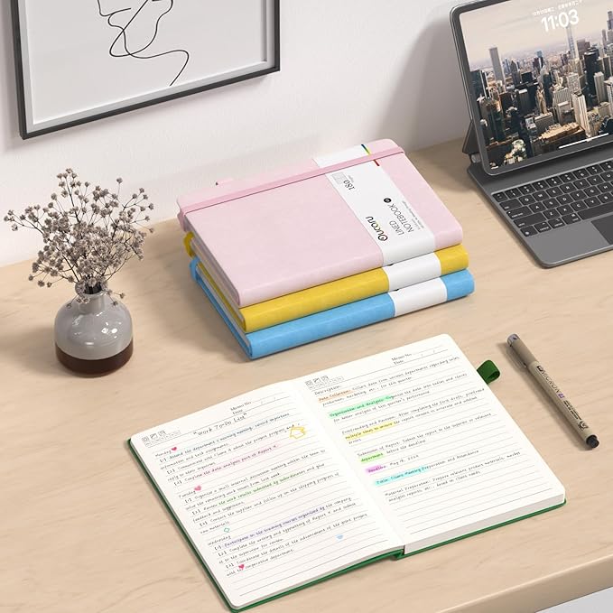 Lined Journal Notebook, 16 Pack, 180 Pages, A5 Journals for Writing, 100 GSM Thick Paper, Small Notebooks Daily Journal for Women Men Work, Business, School, Travel Supplies