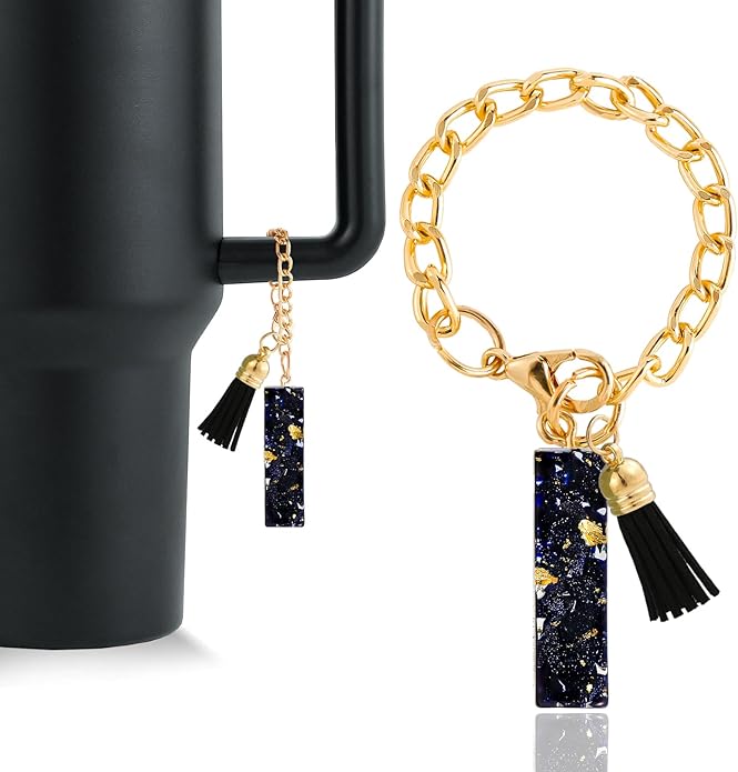 Letter Charm Accessories for Stanley Cup 1 PCS Cute Initial Keychain Handle Charm for Stanley Tumbler for Women