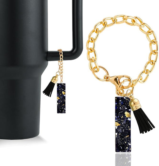 Letter Charm Accessories for Stanley Cup 1 PCS Cute Initial Keychain Handle Charm for Stanley Tumbler for Women