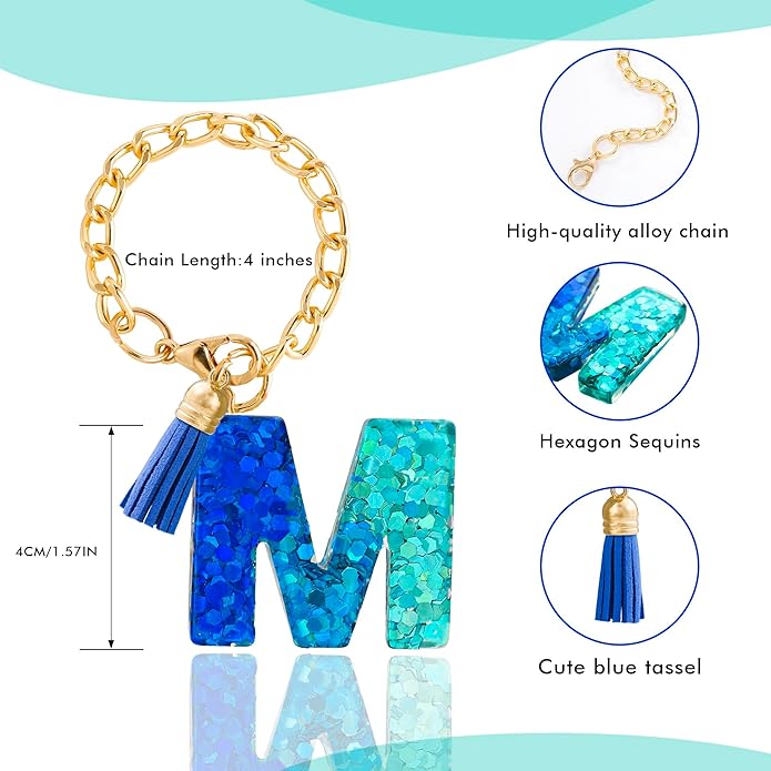 Letter Charm Accessories for Stanley Cup 1 PCS Cute Initial Keychain Handle Charm for Stanley Tumbler for Women