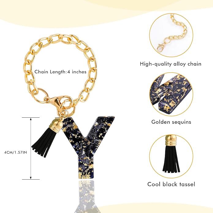 Letter Charm Accessories for Stanley Cup 1 PCS Cute Initial Keychain Handle Charm for Stanley Tumbler for Women