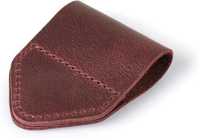 Londo Genuine Leather Handmade Bookmark (Set of 2) (Magnetic, Damson)