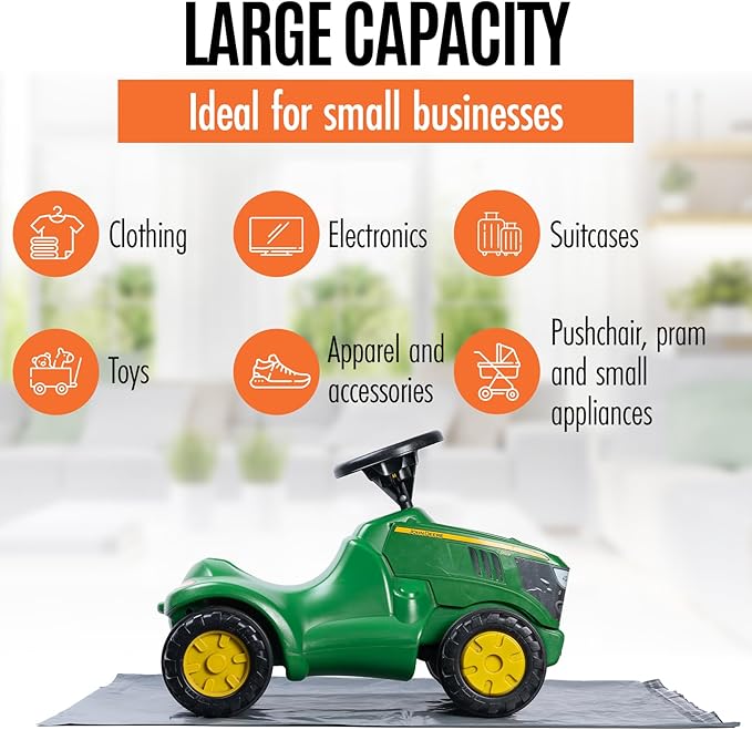 Large Shipping Bags | Jumbo Poly Mailers for clothes | Strong Thick Mailing Bags with Self Adhesive | Self Sealing Shipping Envelopes (17x24-25 Bags)