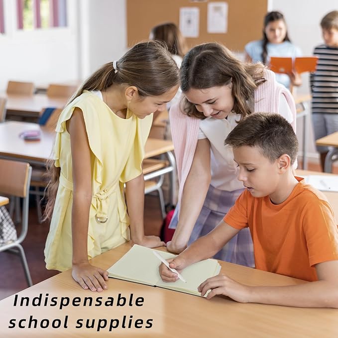 Coopay 24 Pack A5 Journal Notebook with 24 Pens Bulk Classic Ruled Hardcover Leather Journal Set with Pen Holder for Men Women Writing, Office, Home, School, College, Business, 8.3” x 5.5” (6 Colors)