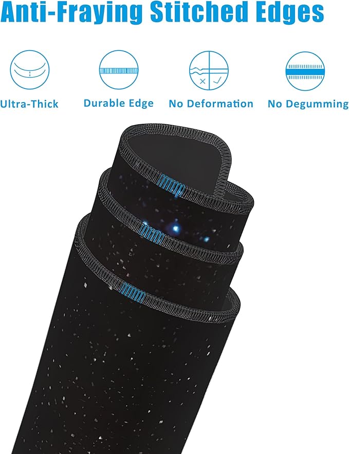 Mouse Pad,Abstract Space Desk Mat for Desktop,Desk Pad with Non-Slip Base and Stitched Edge,Extended Mousepad for Office and Home 35.4X15.7 Inch